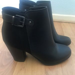 Black ankle booties
